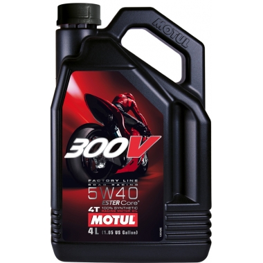 Synthetic Oil MOTUL 300V FACTORY LINE 4T 5W-40 4L